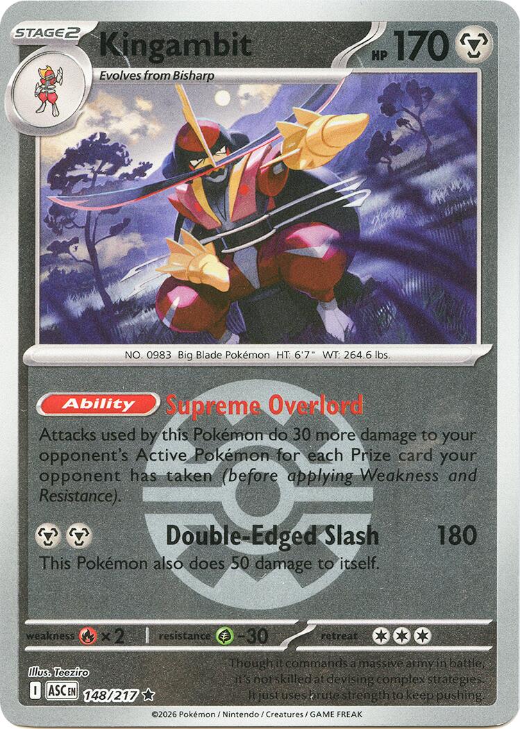 Kingambit (148/217) (Quick Ball) [Mega Evolution: Ascended Heroes] | Exor Games Bridgewater