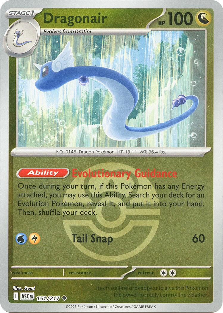 Dragonair (151/217) (Love Ball) [Mega Evolution: Ascended Heroes] | Exor Games Bridgewater
