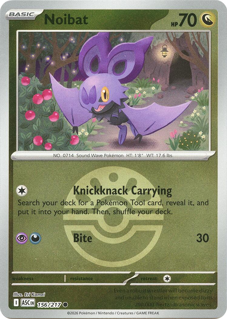 Noibat (156/217) (Friend Ball) [Mega Evolution: Ascended Heroes] | Exor Games Bridgewater