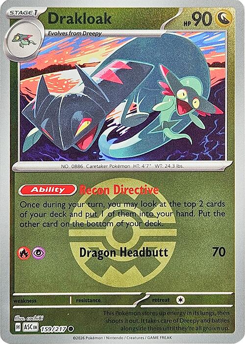Drakloak (159/217) (Quick Ball) [Mega Evolution: Ascended Heroes] | Exor Games Bridgewater