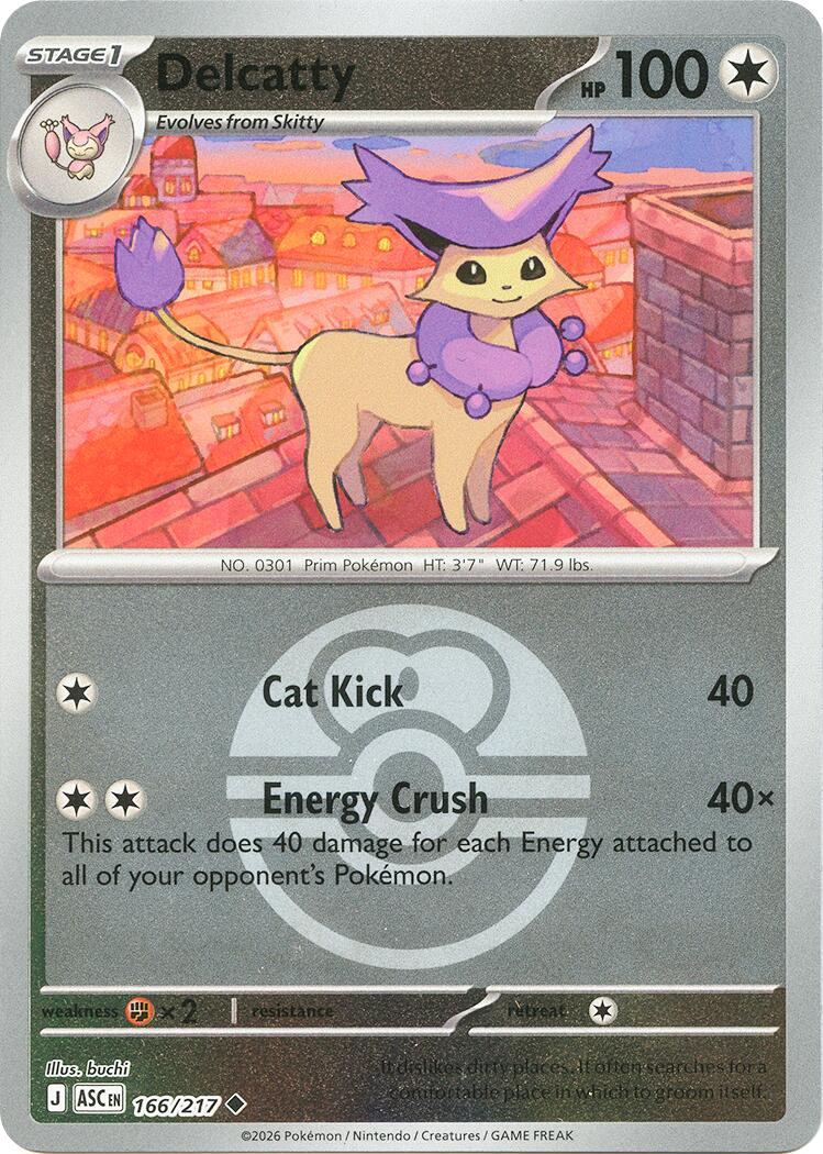 Delcatty (166/217) (Love Ball) [Mega Evolution: Ascended Heroes] | Exor Games Bridgewater