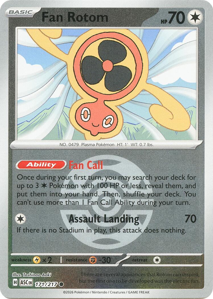 Fan Rotom (171/217) (Dusk Ball) [Mega Evolution: Ascended Heroes] | Exor Games Bridgewater