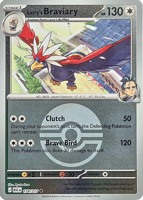 Larry's Braviary (174/217) (Poke Ball) [Mega Evolution: Ascended Heroes] | Exor Games Bridgewater