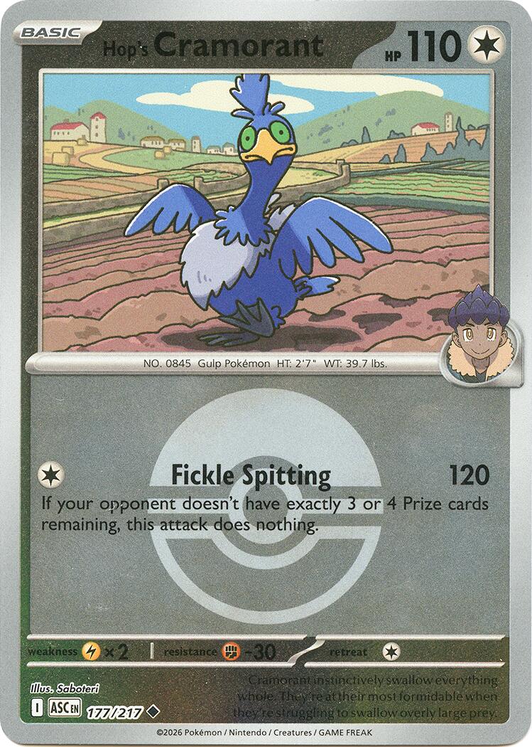 Hop's Cramorant (177/217) (Poke Ball) [Mega Evolution: Ascended Heroes] | Exor Games Bridgewater