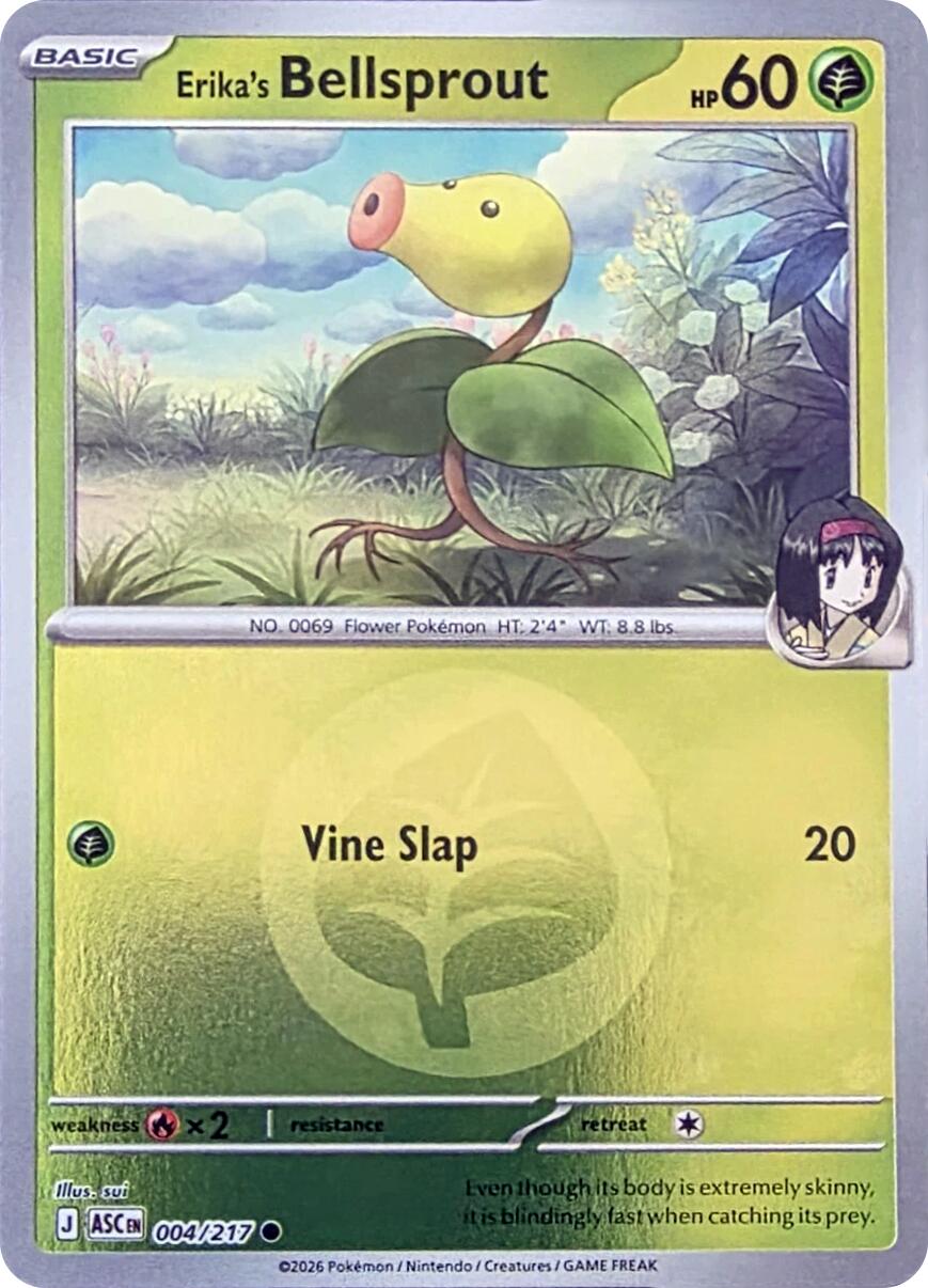 Erika's Bellsprout (004/217) (Energy Symbol Pattern) [Mega Evolution: Ascended Heroes] | Exor Games Bridgewater
