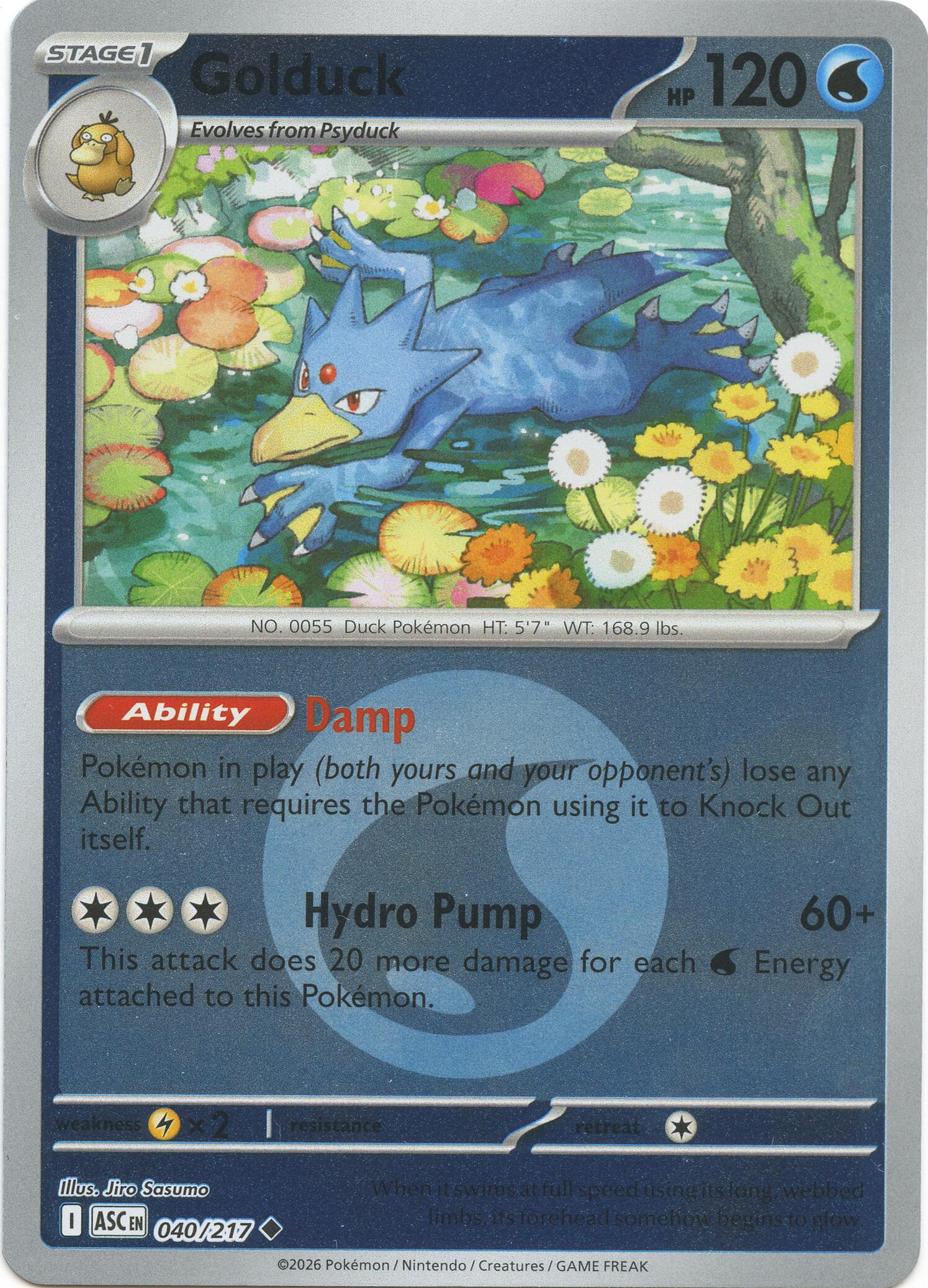 Golduck (040/217) (Energy Symbol Pattern) [Mega Evolution: Ascended Heroes] | Exor Games Bridgewater