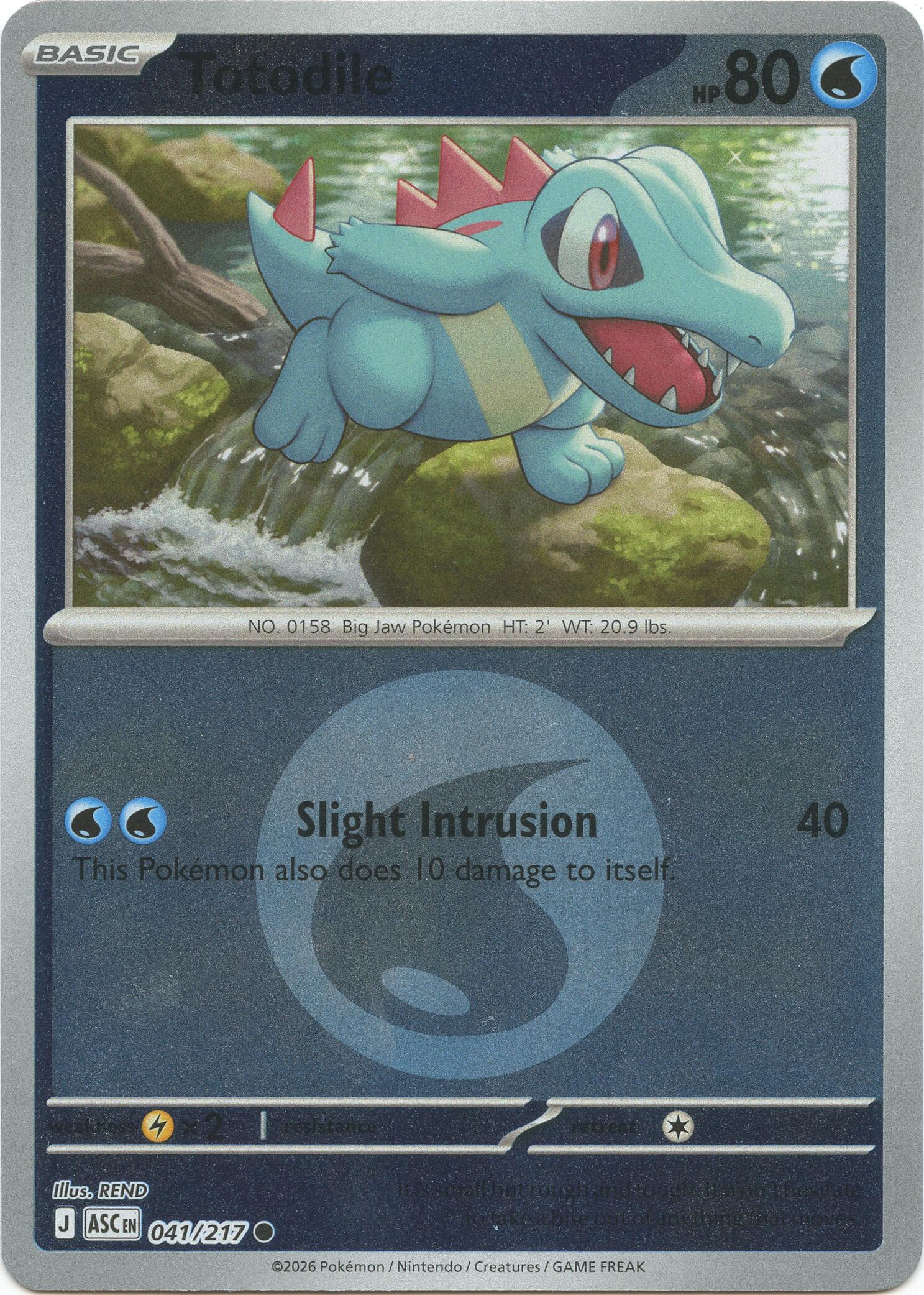 Totodile (041/217) (Energy Symbol Pattern) [Mega Evolution: Ascended Heroes] | Exor Games Bridgewater