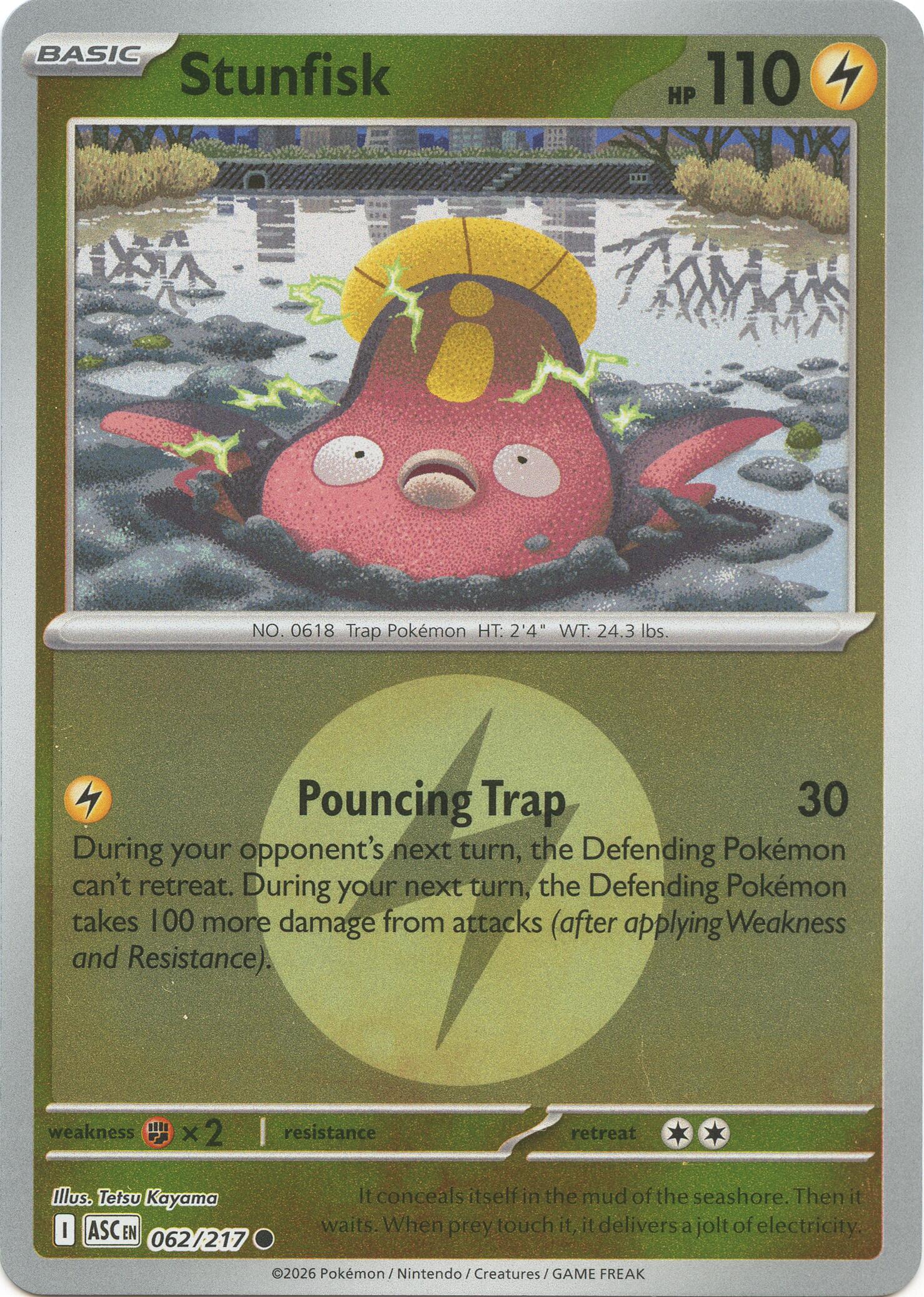 Stunfisk (062/217) (Energy Symbol Pattern) [Mega Evolution: Ascended Heroes] | Exor Games Bridgewater