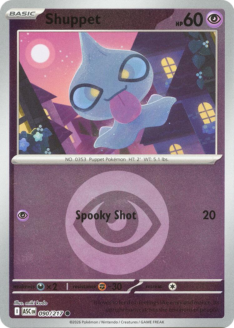 Shuppet (090/217) (Energy Symbol Pattern) [Mega Evolution: Ascended Heroes] | Exor Games Bridgewater