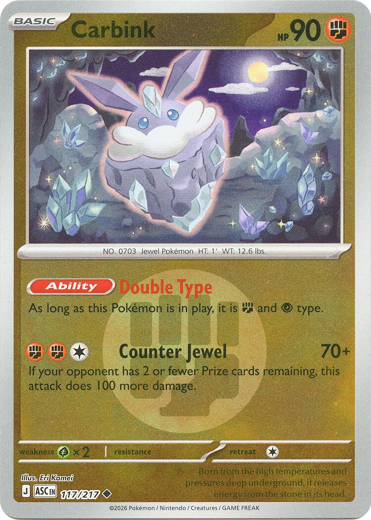 Carbink (117/217) (Energy Symbol Pattern) [Mega Evolution: Ascended Heroes] | Exor Games Bridgewater