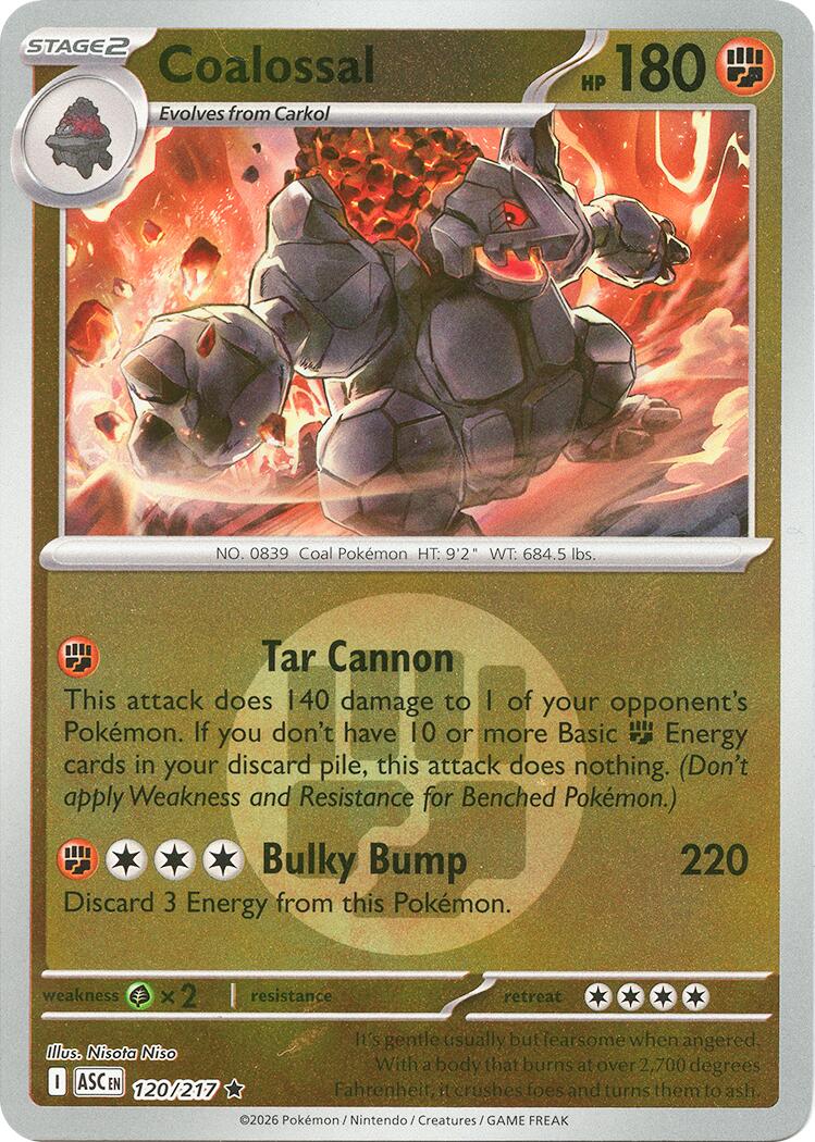 Coalossal (120/217) (Energy Symbol Pattern) [Mega Evolution: Ascended Heroes] | Exor Games Bridgewater