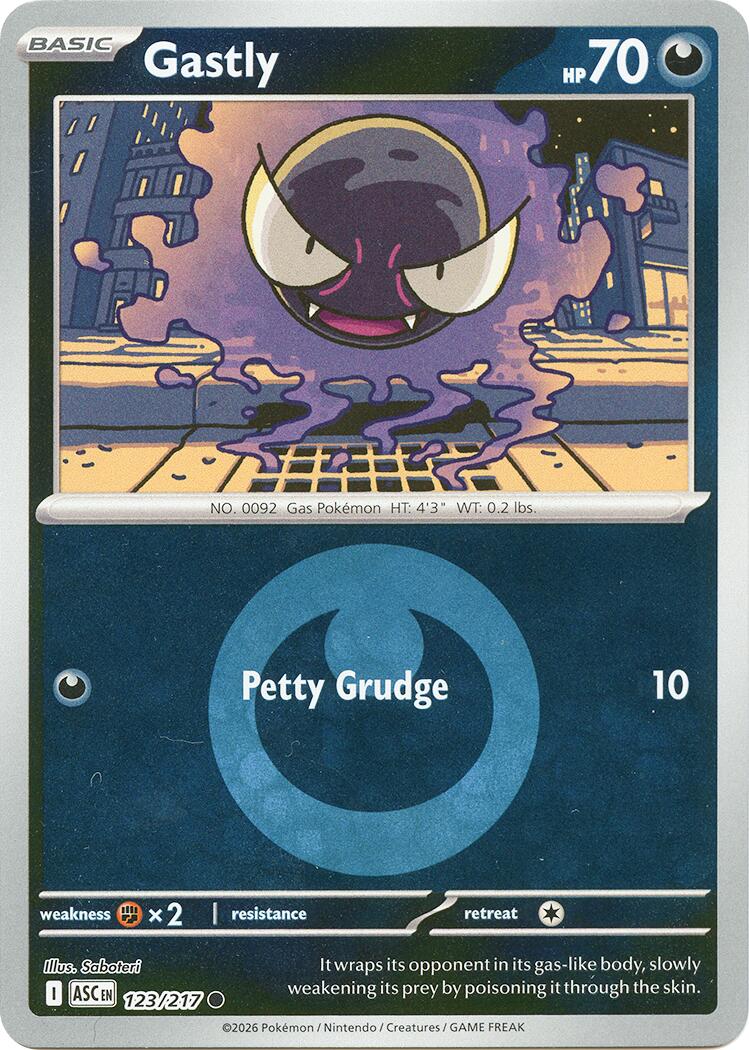 Gastly (123/217) (Energy Symbol Pattern) [Mega Evolution: Ascended Heroes] | Exor Games Bridgewater