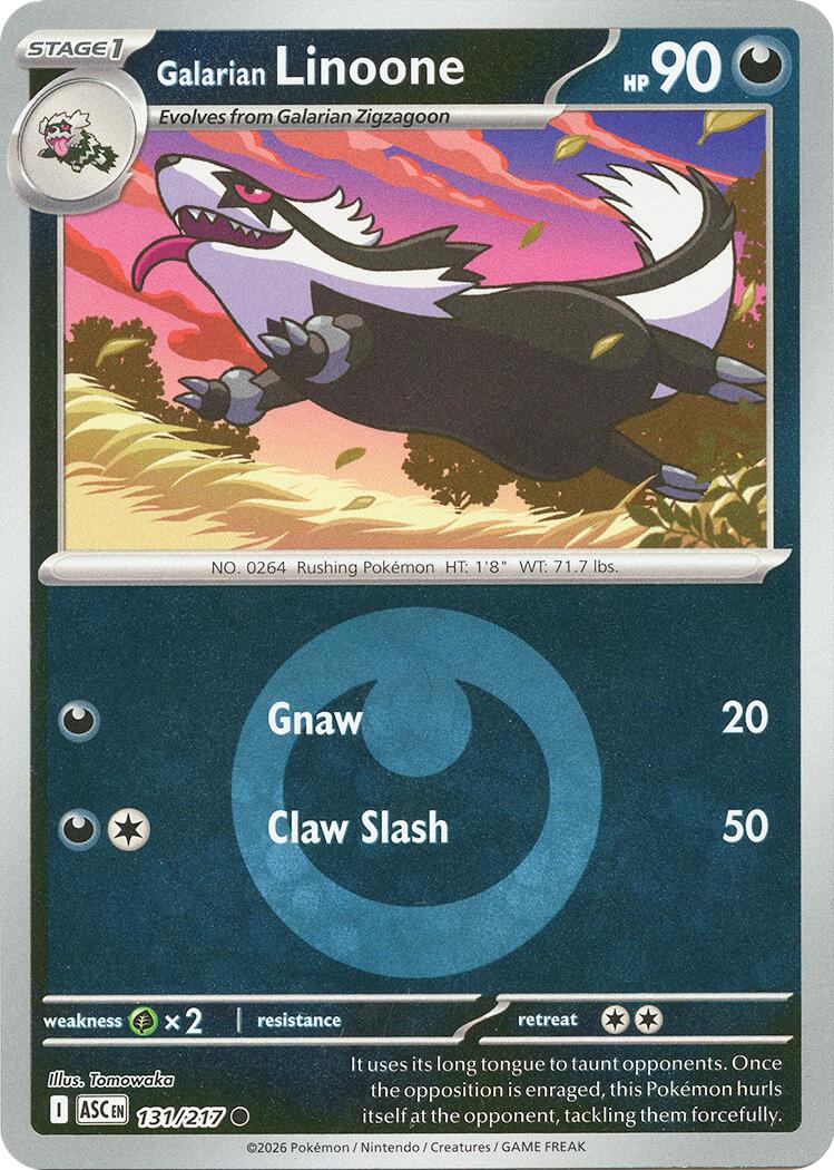 Galarian Linoone (131/217) (Energy Symbol Pattern) [Mega Evolution: Ascended Heroes] | Exor Games Bridgewater