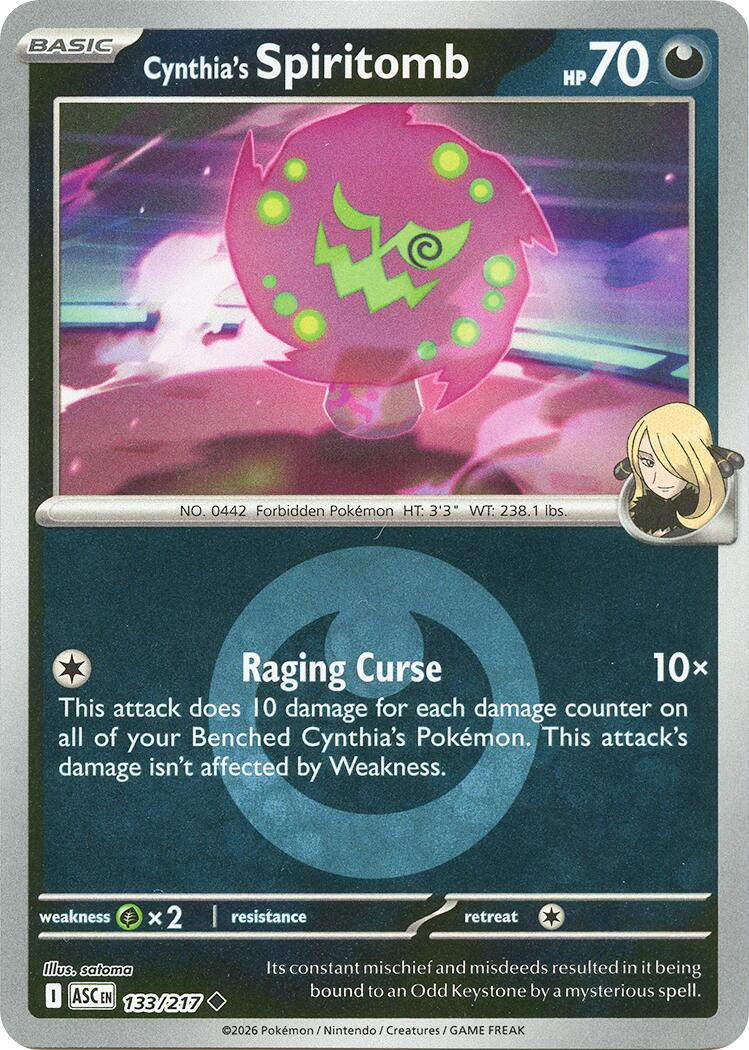 Cynthia's Spiritomb (133/217) (Energy Symbol Pattern) [Mega Evolution: Ascended Heroes] | Exor Games Bridgewater