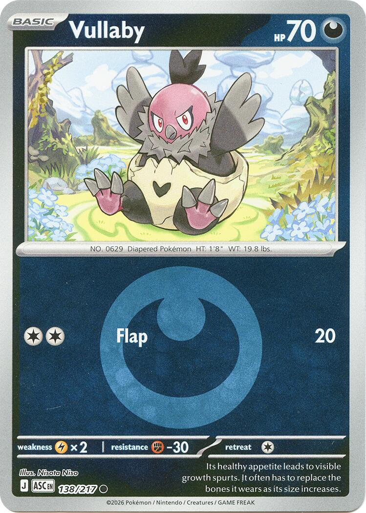 Vullaby (138/217) (Energy Symbol Pattern) [Mega Evolution: Ascended Heroes] | Exor Games Bridgewater