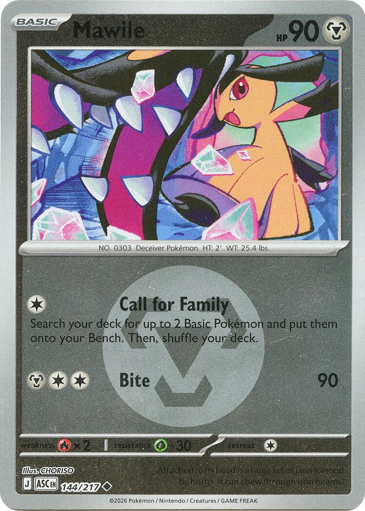 Mawile (144/217) (Energy Symbol Pattern) [Mega Evolution: Ascended Heroes] | Exor Games Bridgewater