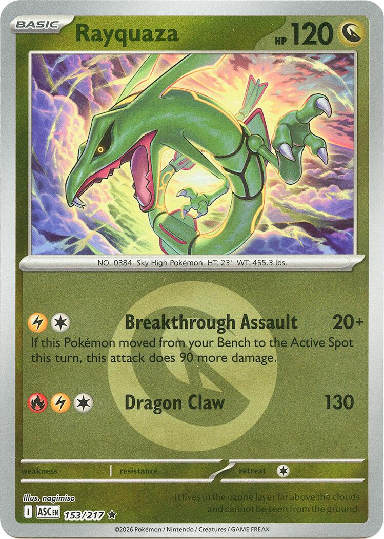 Rayquaza (153/217) (Energy Symbol Pattern) [Mega Evolution: Ascended Heroes] | Exor Games Bridgewater