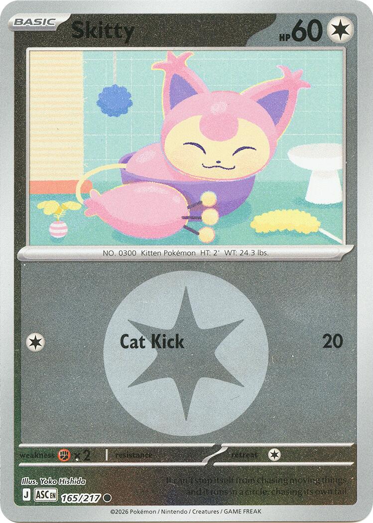 Skitty (165/217) (Energy Symbol Pattern) [Mega Evolution: Ascended Heroes] | Exor Games Bridgewater