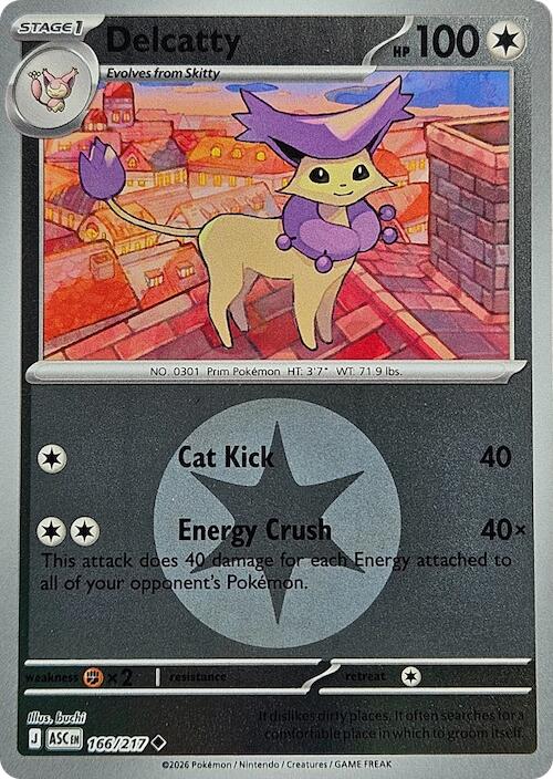 Delcatty (166/217) (Energy Symbol Pattern) [Mega Evolution: Ascended Heroes] | Exor Games Bridgewater