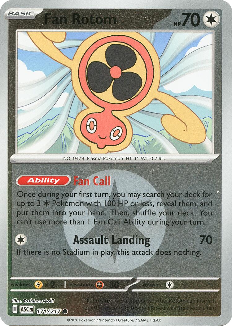 Fan Rotom (171/217) (Energy Symbol Pattern) [Mega Evolution: Ascended Heroes] | Exor Games Bridgewater