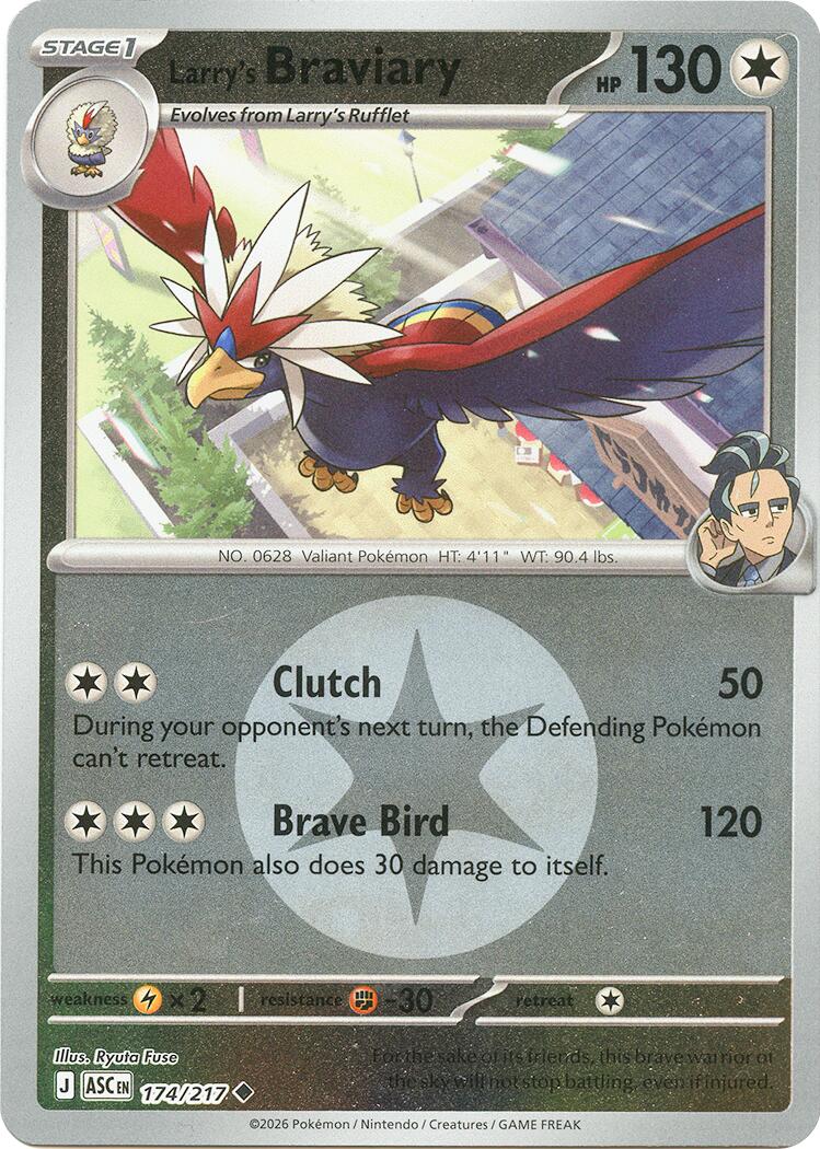 Larry's Braviary (174/217) (Energy Symbol Pattern) [Mega Evolution: Ascended Heroes] | Exor Games Bridgewater
