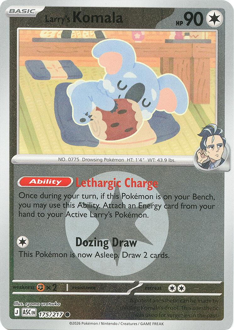 Larry's Komala (175/217) (Energy Symbol Pattern) [Mega Evolution: Ascended Heroes] | Exor Games Bridgewater