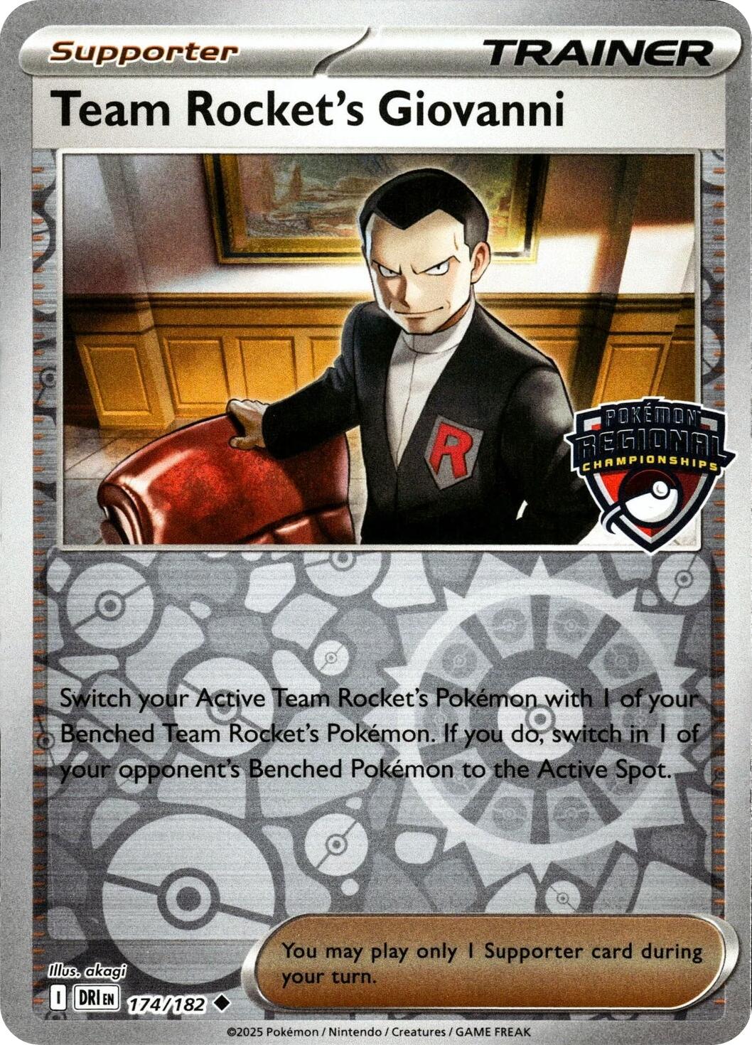 Team Rocket's Giovanni (174/182) [League & Championship Cards] | Exor Games Bridgewater