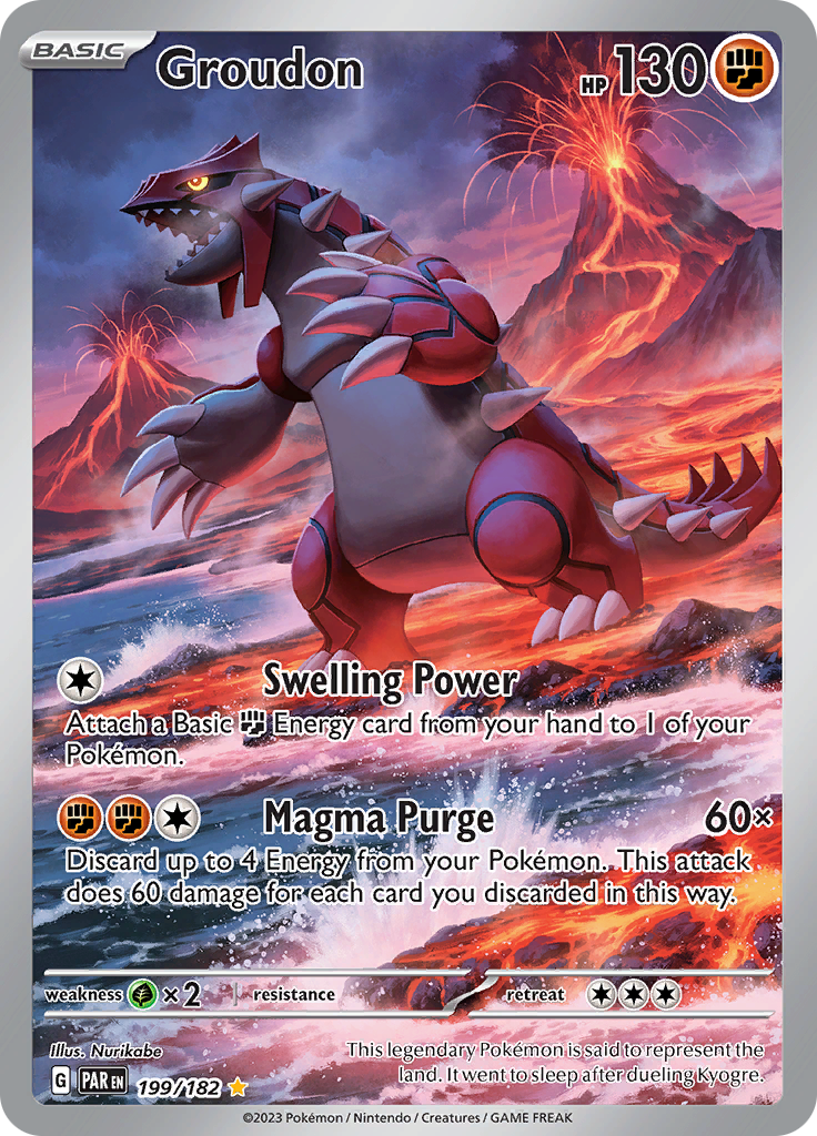 Groudon (199/182) [Scarlet & Violet: Paradox Rift] | Exor Games Bridgewater