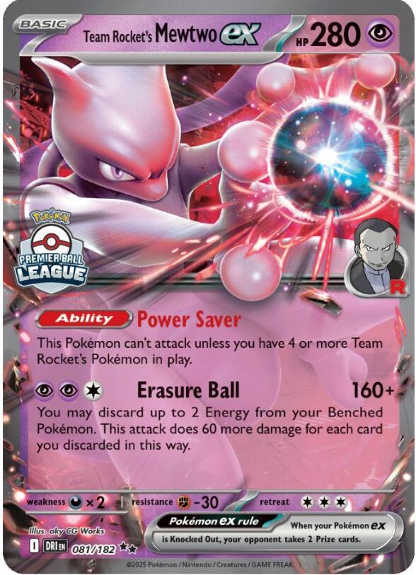 Team Rocket's Mewtwo ex (081/182) [League & Championship Cards] | Exor Games Bridgewater