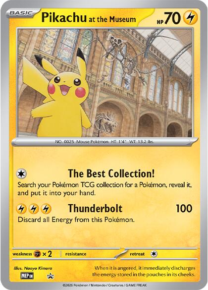 Pikachu at the Museum [Mega Evolution Promo] | Exor Games Bridgewater