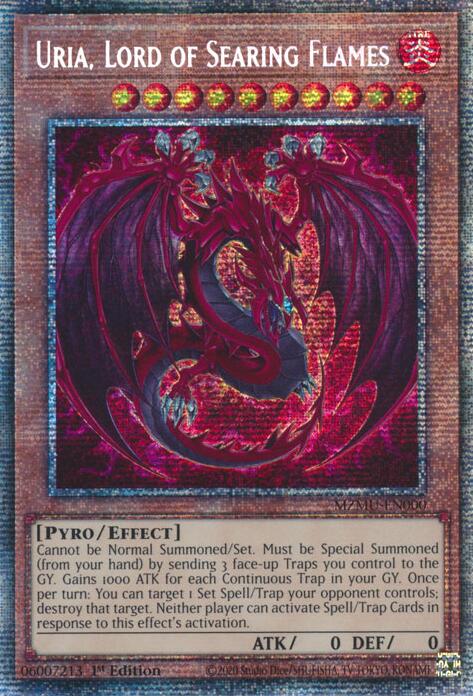 Uria, Lord of Searing Flames (Starlight Rare) [MZMU-EN000] Starlight Rare | Exor Games Bridgewater