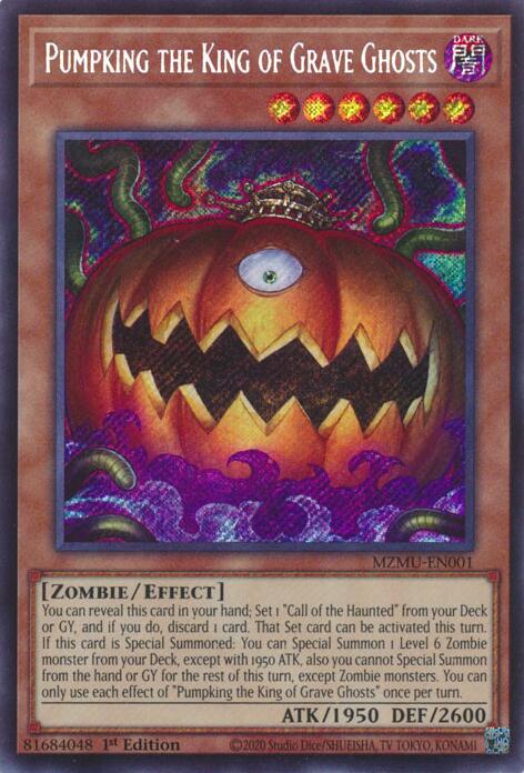 Pumpking the King of Grave Ghosts [MZMU-EN001] Secret Rare | Exor Games Bridgewater