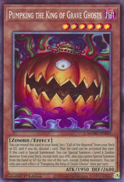 Pumpking the King of Grave Ghosts (Collector's Rare) [MZMU-EN001] Collector's Rare | Exor Games Bridgewater