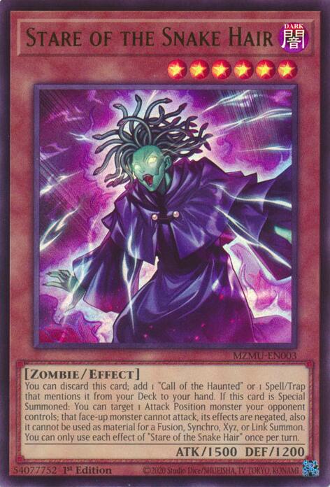 Stare of the Snake Hair [MZMU-EN003] Ultra Rare | Exor Games Bridgewater