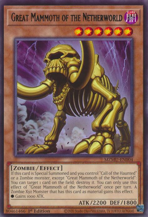 Great Mammoth of the Netherworld [MZMU-EN004] Rare | Exor Games Bridgewater
