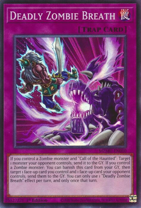 Deadly Zombie Breath [MZMU-EN010] Super Rare | Exor Games Bridgewater