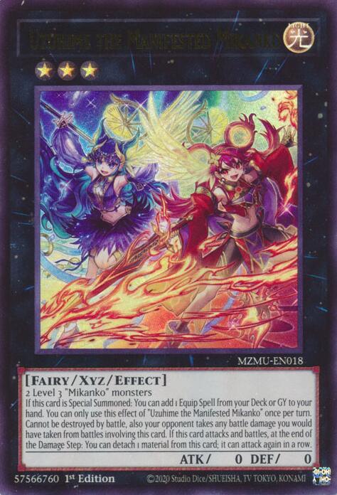Uzuhime the Manifested Mikanko [MZMU-EN018] Ultra Rare | Exor Games Bridgewater