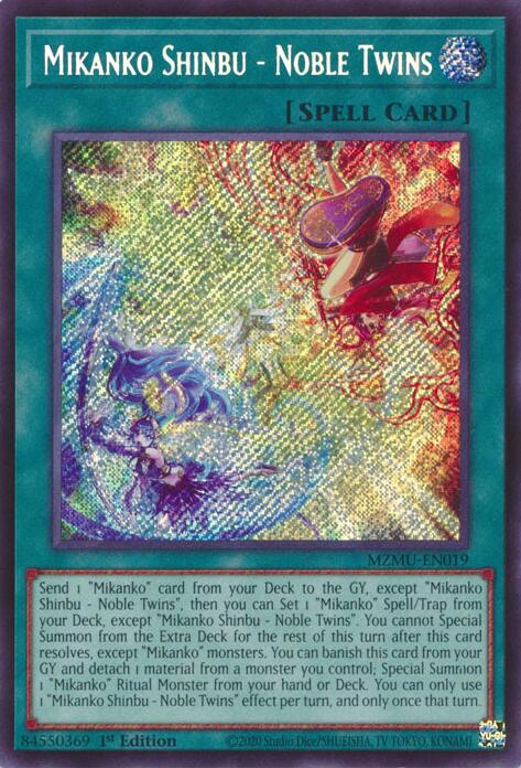 Mikanko Shinbu - Noble Twins [MZMU-EN019] Secret Rare | Exor Games Bridgewater