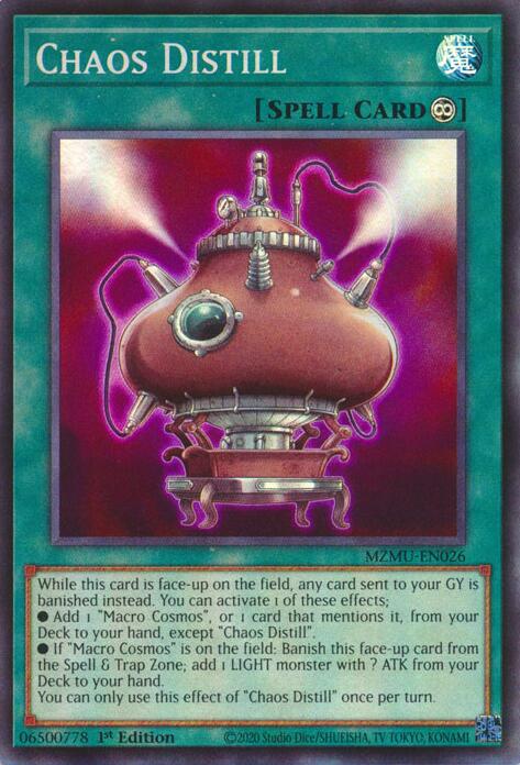 Chaos Distill [MZMU-EN026] Super Rare | Exor Games Bridgewater