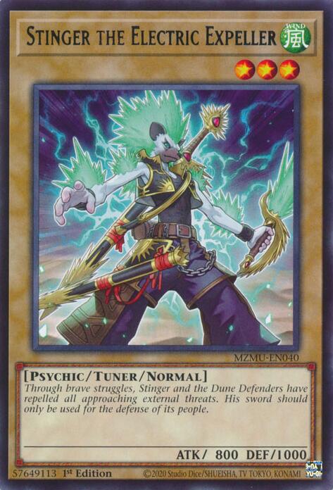 Stinger the Electric Expeller [MZMU-EN040] Rare | Exor Games Bridgewater
