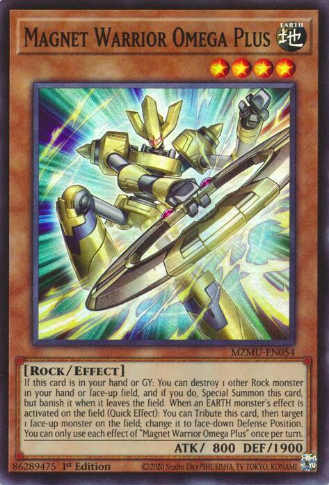 Magnet Warrior Omega Plus [MZMU-EN054] Super Rare | Exor Games Bridgewater