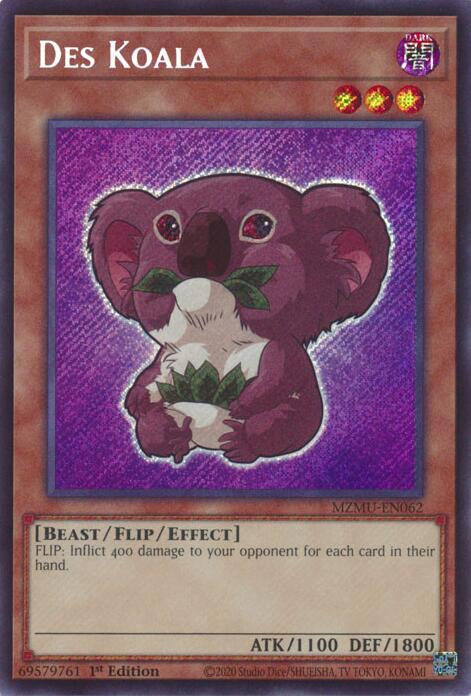 Des Koala [MZMU-EN062] Secret Rare | Exor Games Bridgewater