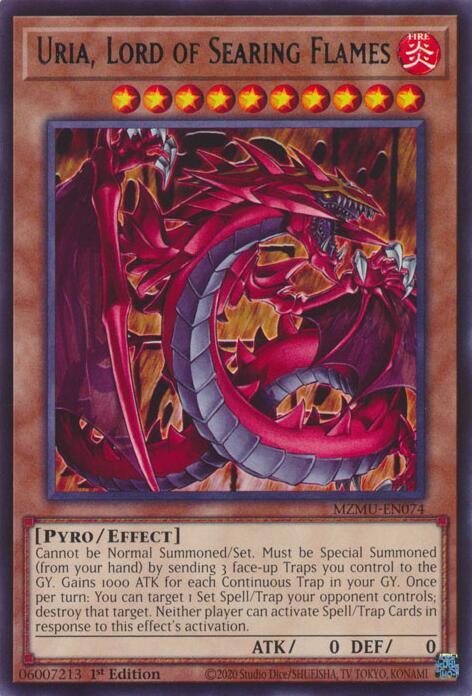 Uria, Lord of Searing Flames [MZMU-EN074] Rare | Exor Games Bridgewater