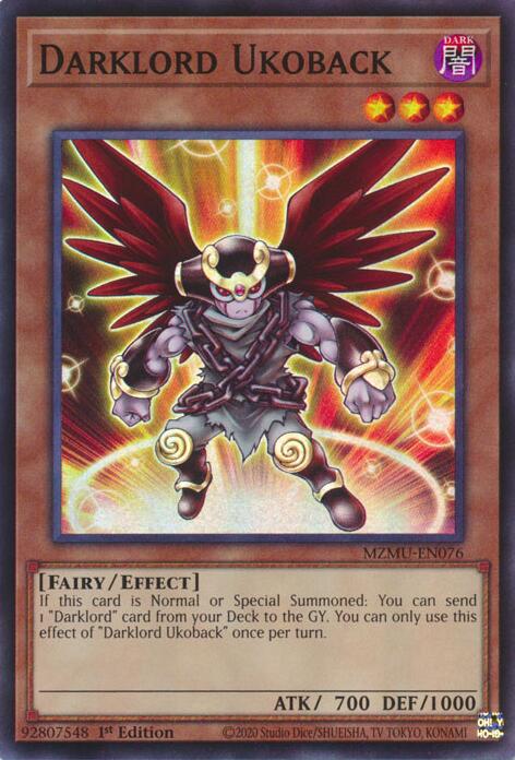 Darklord Ukoback [MZMU-EN076] Super Rare | Exor Games Bridgewater
