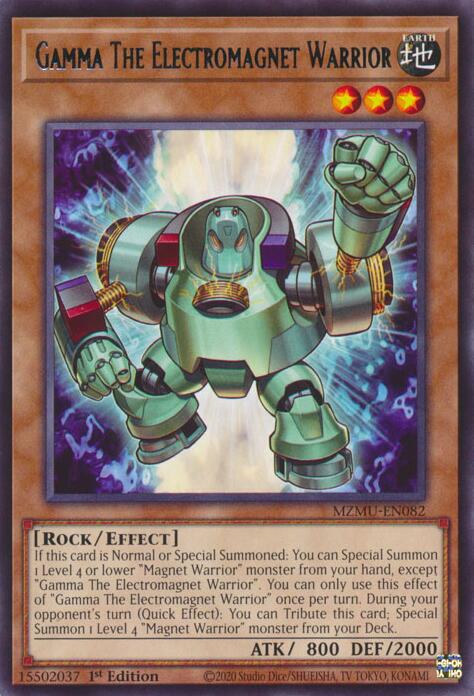 Gamma The Electromagnet Warrior [MZMU-EN082] Rare | Exor Games Bridgewater