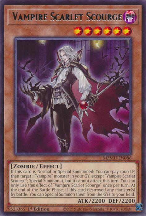 Vampire Scarlet Scourge [MZMU-EN086] Rare | Exor Games Bridgewater