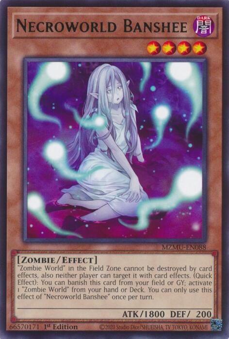 Necroworld Banshee [MZMU-EN088] Rare | Exor Games Bridgewater