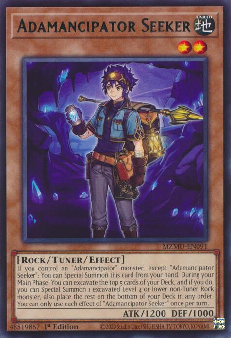 Adamancipator Seeker [MZMU-EN091] Rare | Exor Games Bridgewater