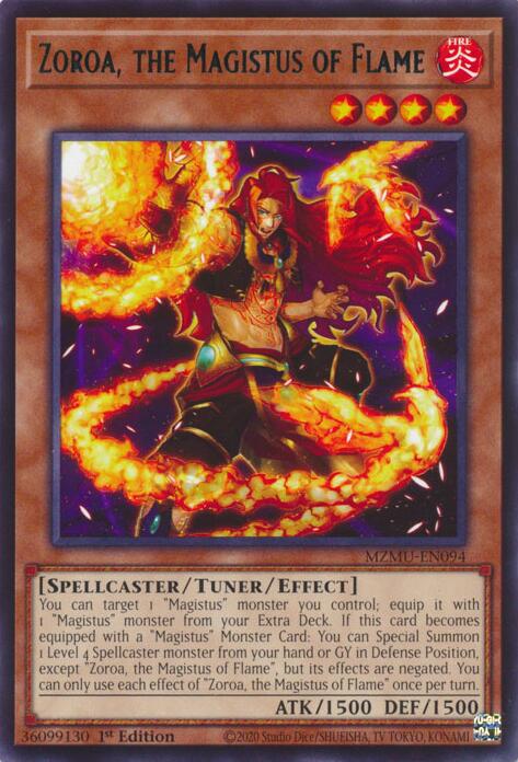 Zoroa, the Magistus of Flame [MZMU-EN094] Rare | Exor Games Bridgewater