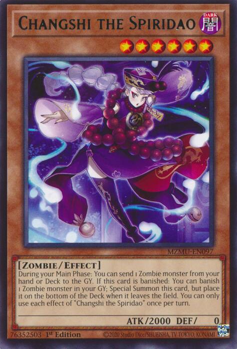 Changshi the Spiridao [MZMU-EN097] Rare | Exor Games Bridgewater